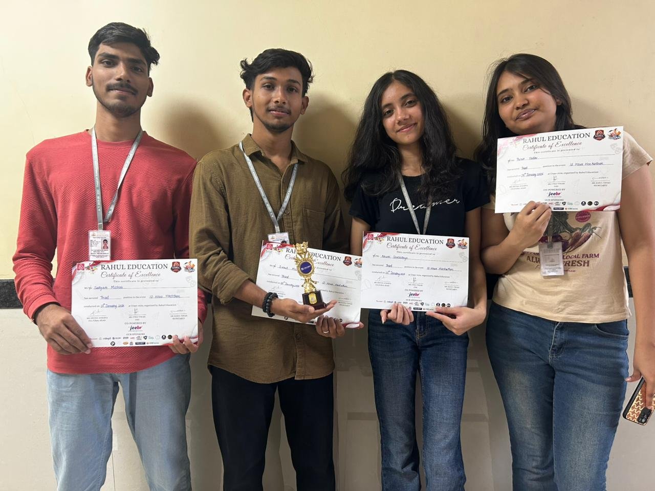 TRCAC Team Wins Third Place at Utsav Feast 12-Hour Hackathon
