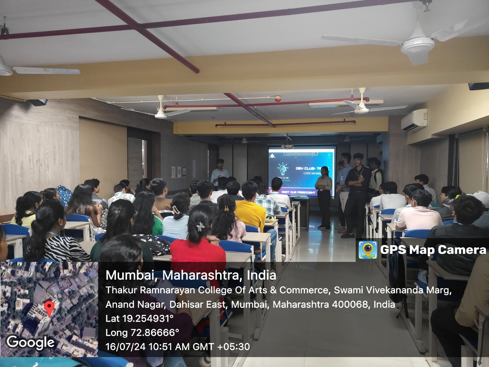 DevClub TRCAC under the department of B.Sc. (I.T.) & B.Sc.(C.S.) - First Year Induction of DevClub TRCAC