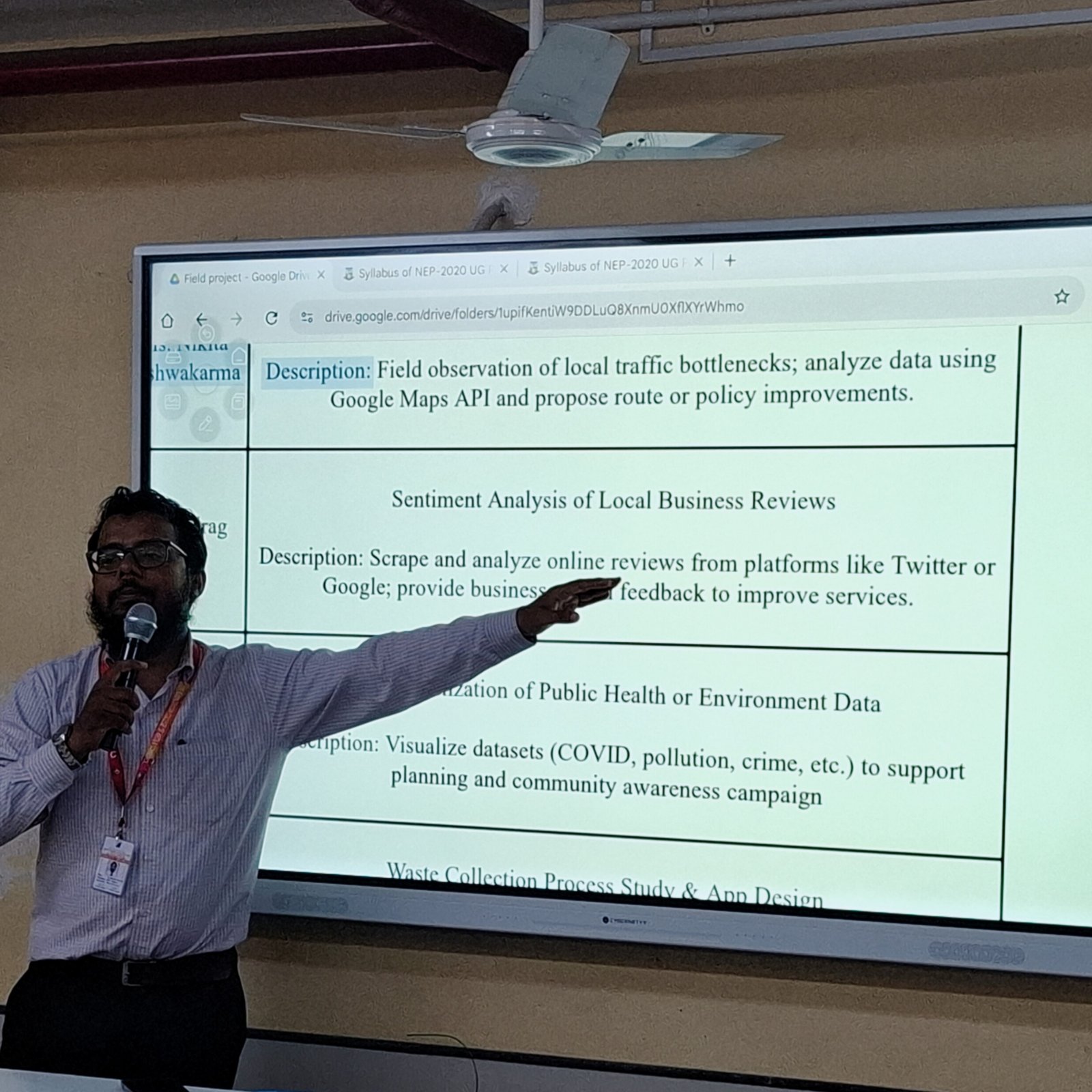 Field Project Orientation for Second-Year Students