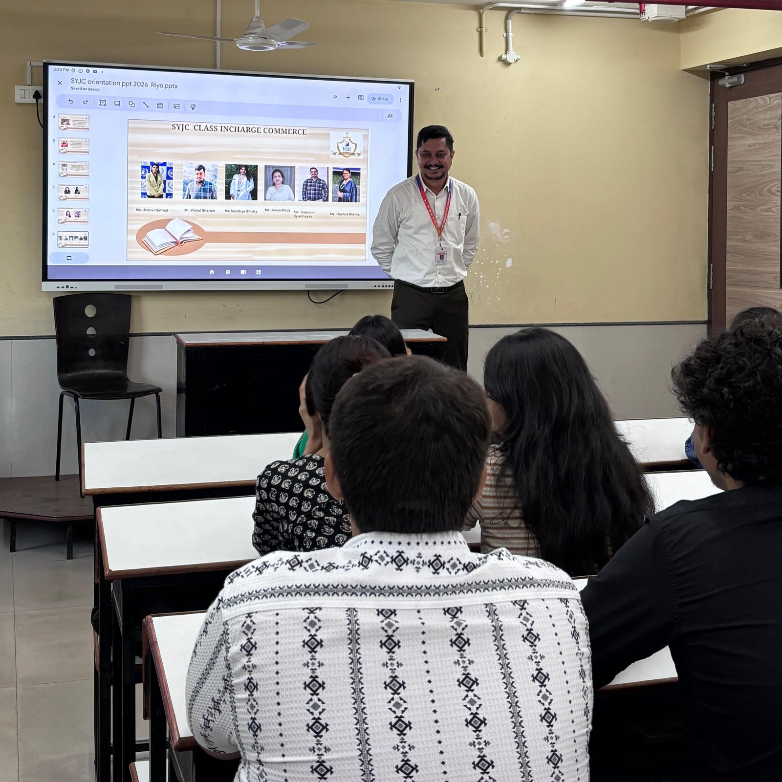 SYJC Students' Induction Programme