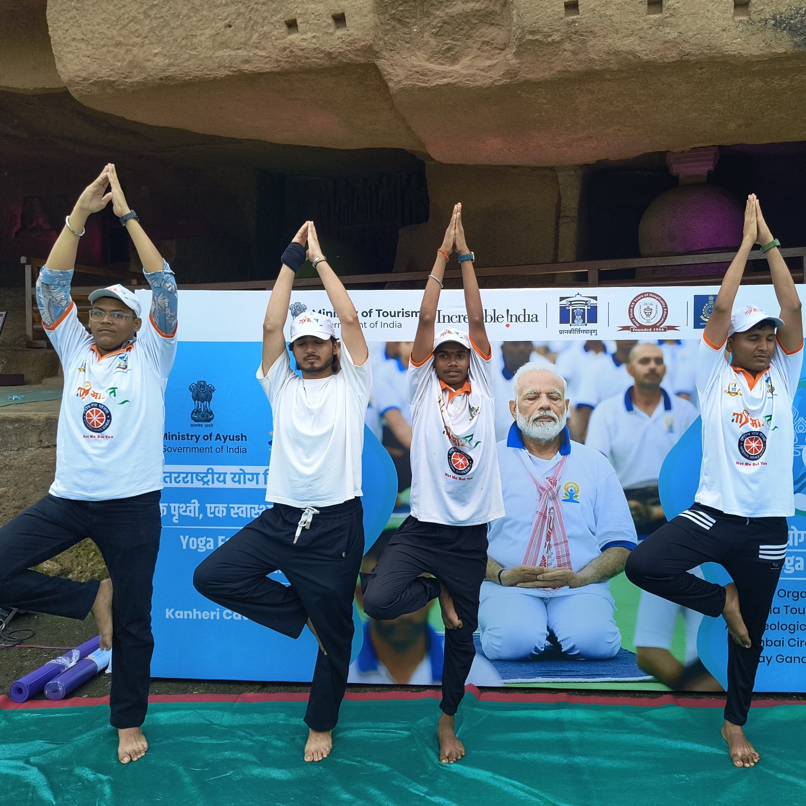 International Yoga Day - Kanheri Caves