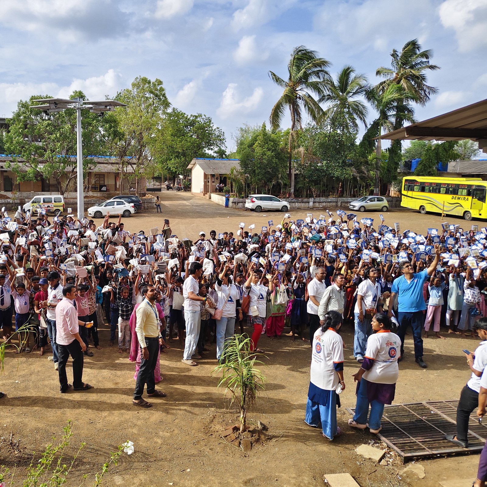Reaching Every Child, Inspiring Every Dream- AkshayVidya Notebook Distribution Drive