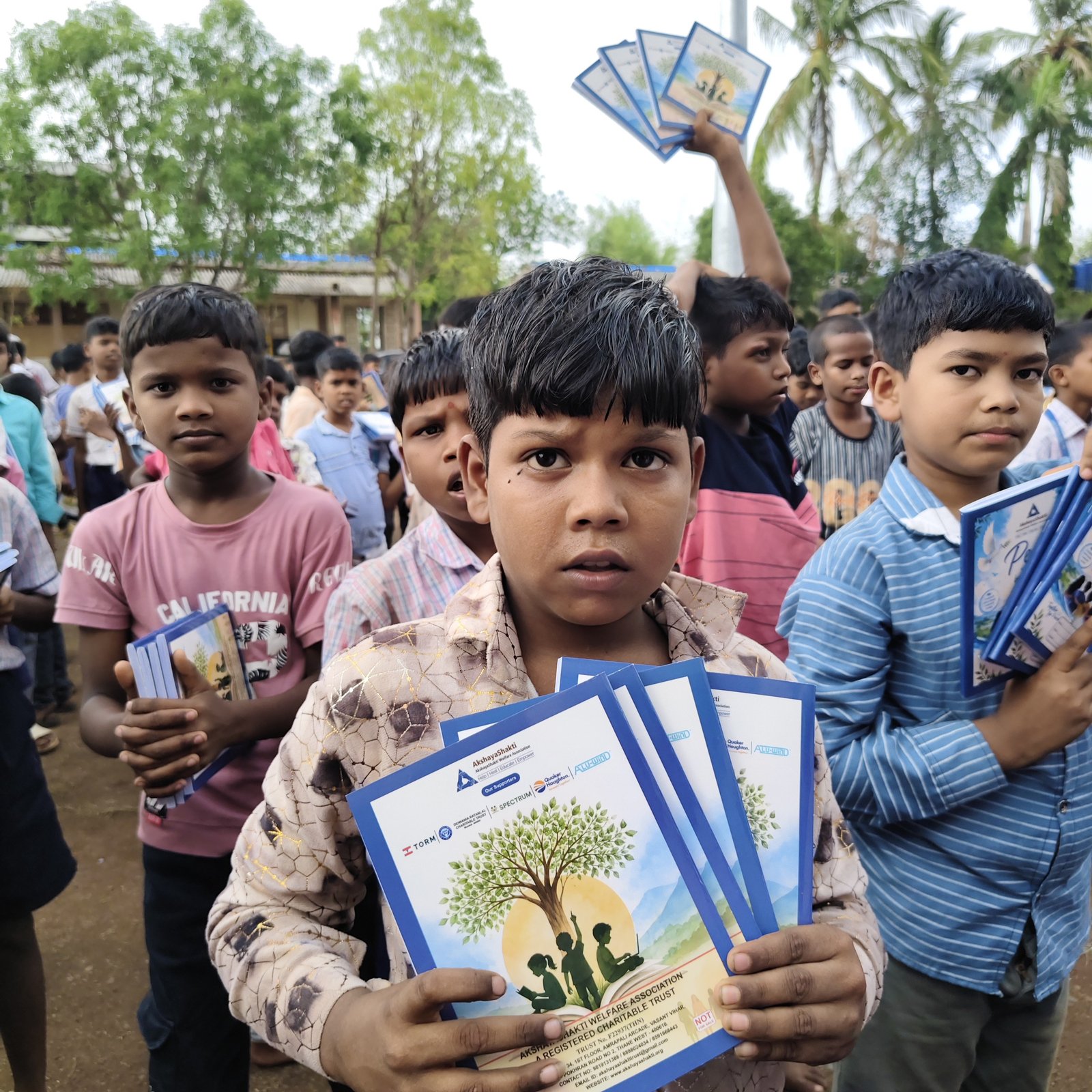 Reaching Every Child, Inspiring Every Dream- AkshayVidya Notebook Distribution Drive