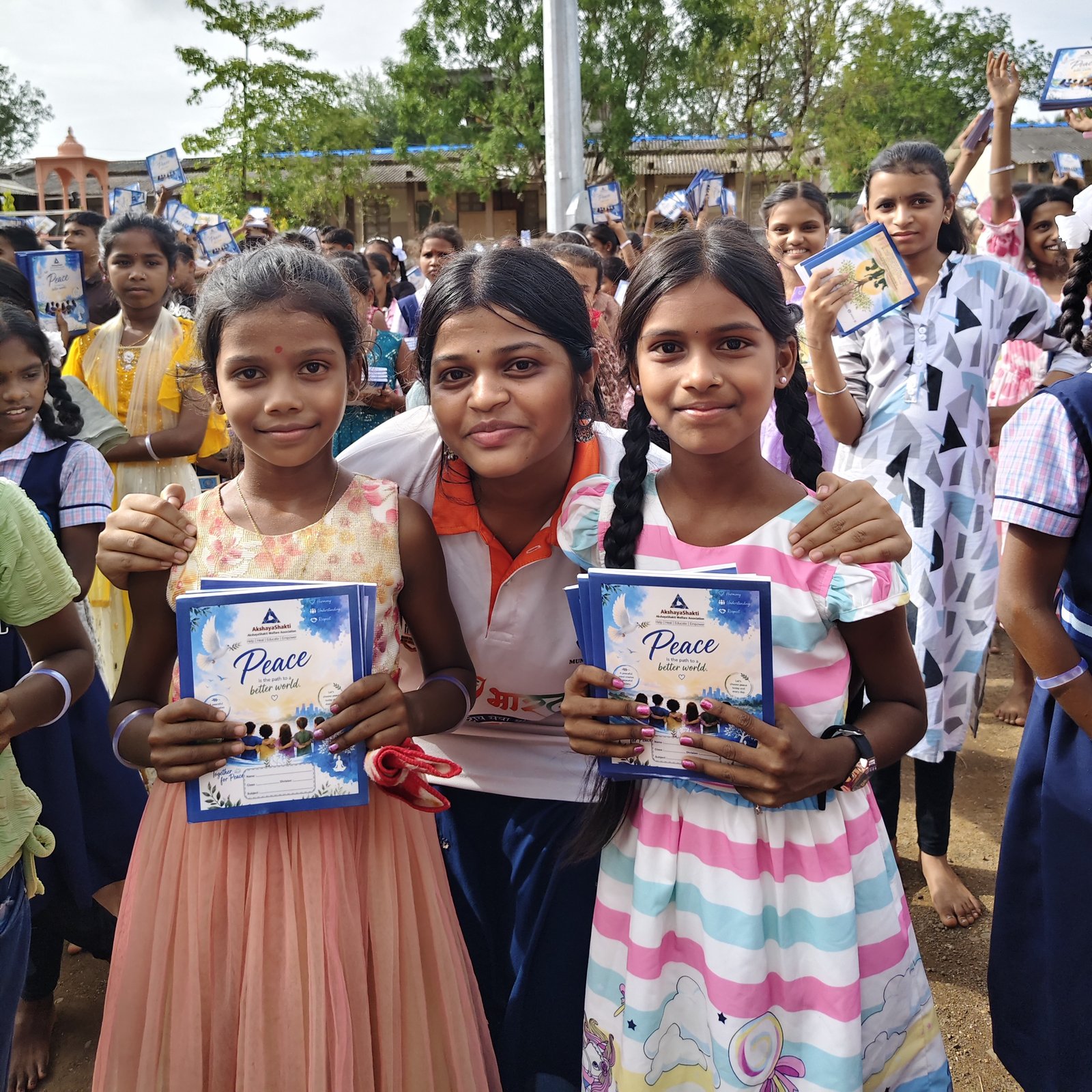 Reaching Every Child, Inspiring Every Dream- AkshayVidya Notebook Distribution Drive